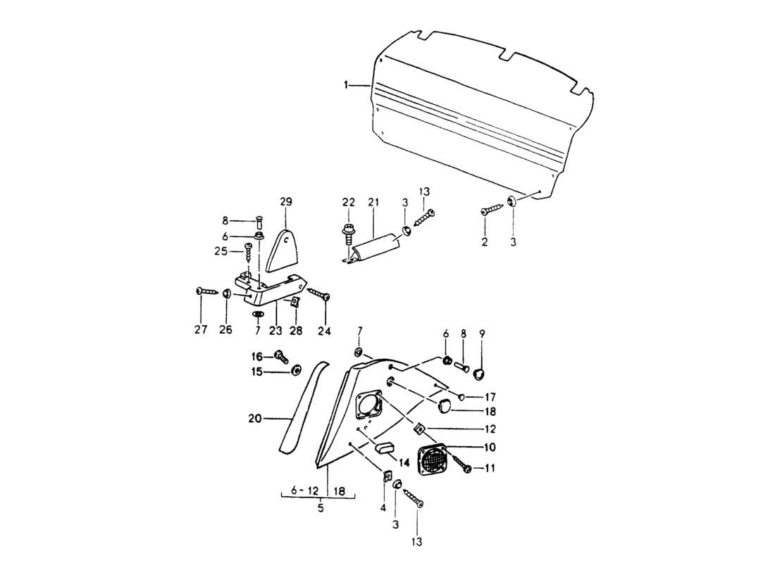 a part diagram from the porsche 964 parts catalogue