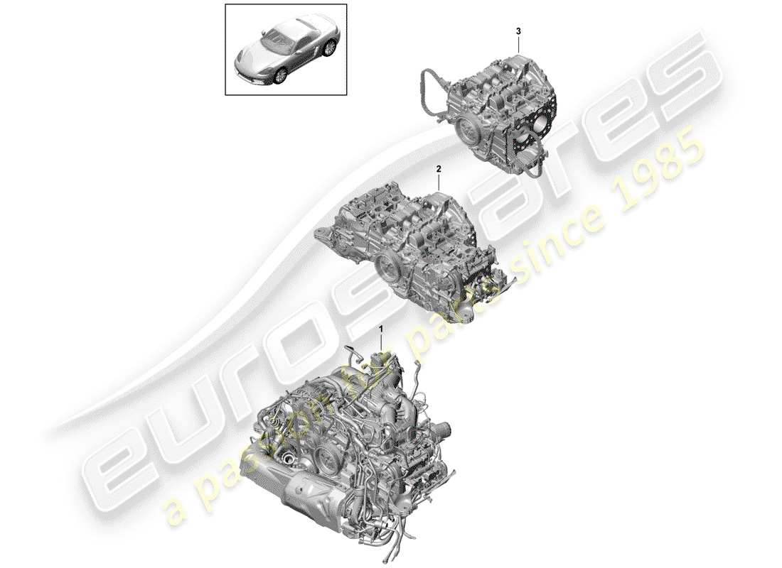 a part diagram from the porsche boxster parts catalogue