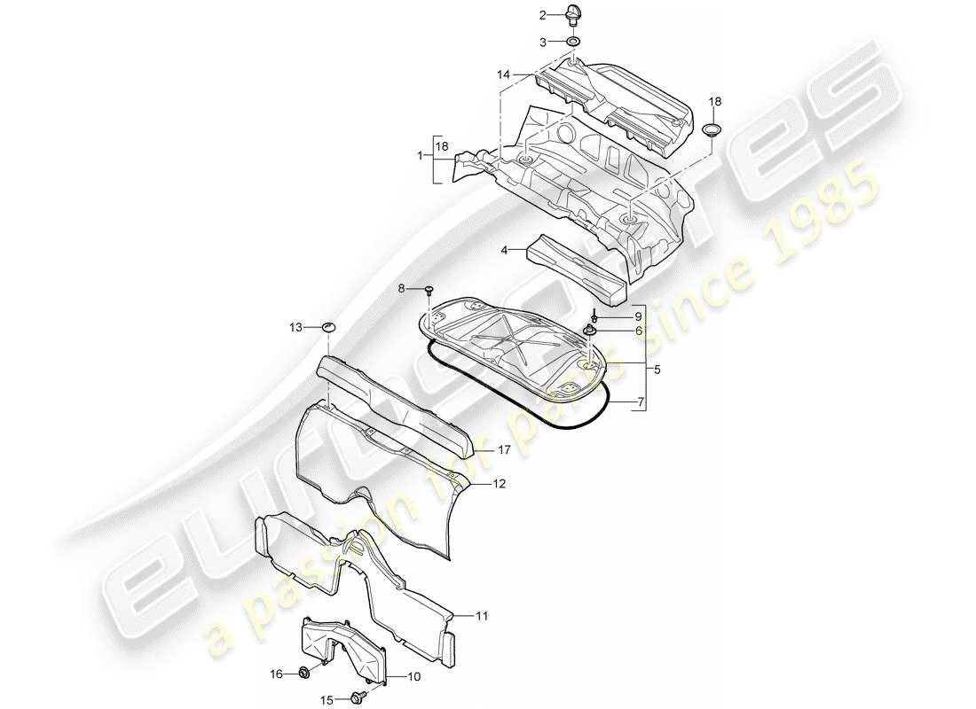 a part diagram from the porsche boxster parts catalogue