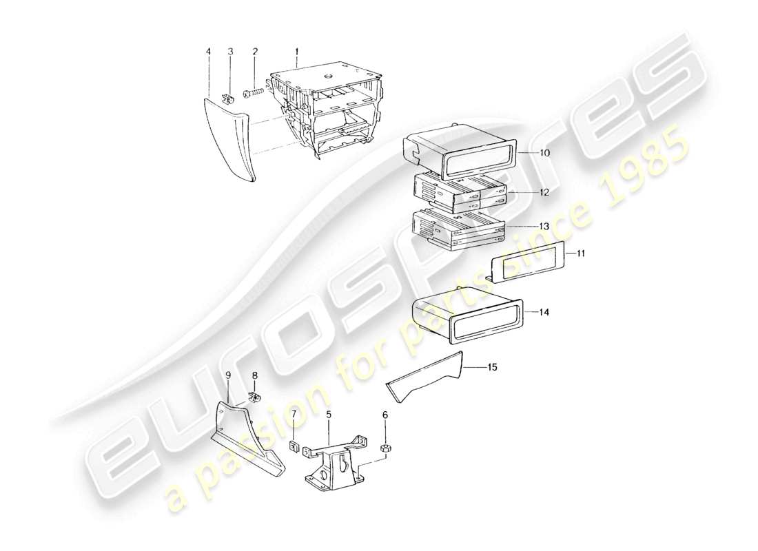 a part diagram from the porsche 1997 (986 boxster) parts catalogue
