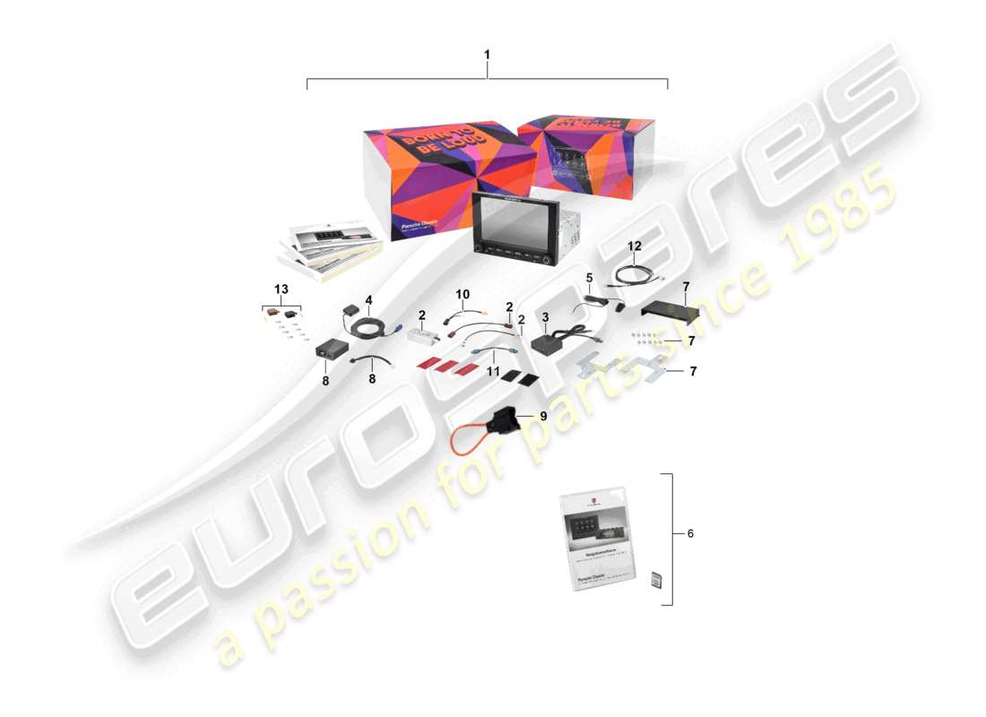 a part diagram from the porsche boxster parts catalogue