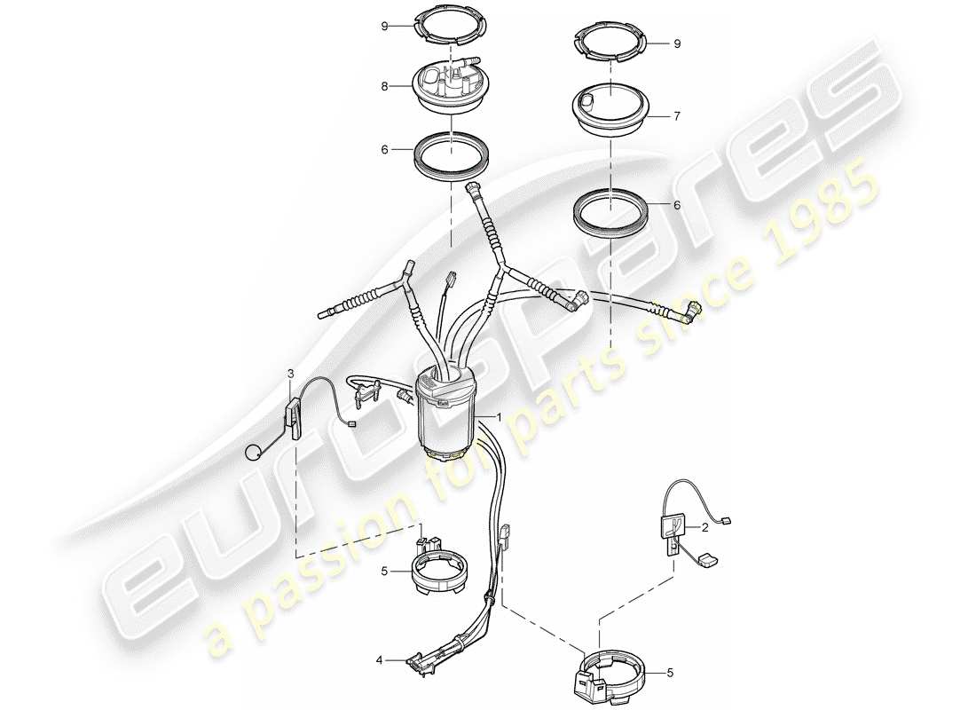 VIEW PARTS DIAGRAMS FROM THE PORSCHE CAYENNE PARTS CATALOGUE a part diagram from the porsche cayenne parts catalogue