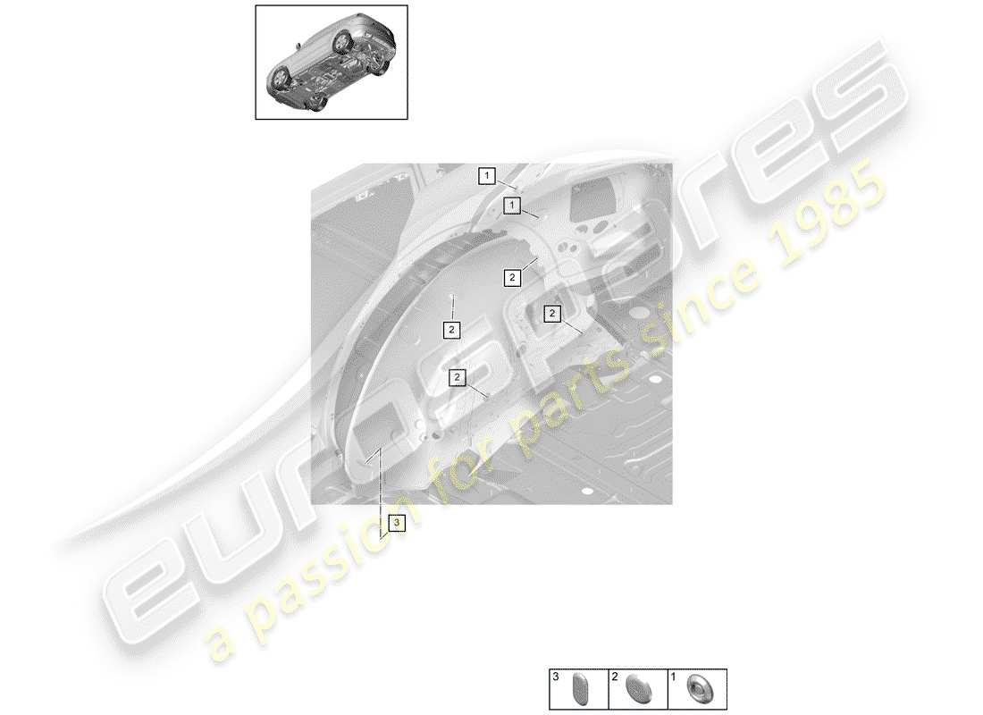 part diagram containing part number paf81358300