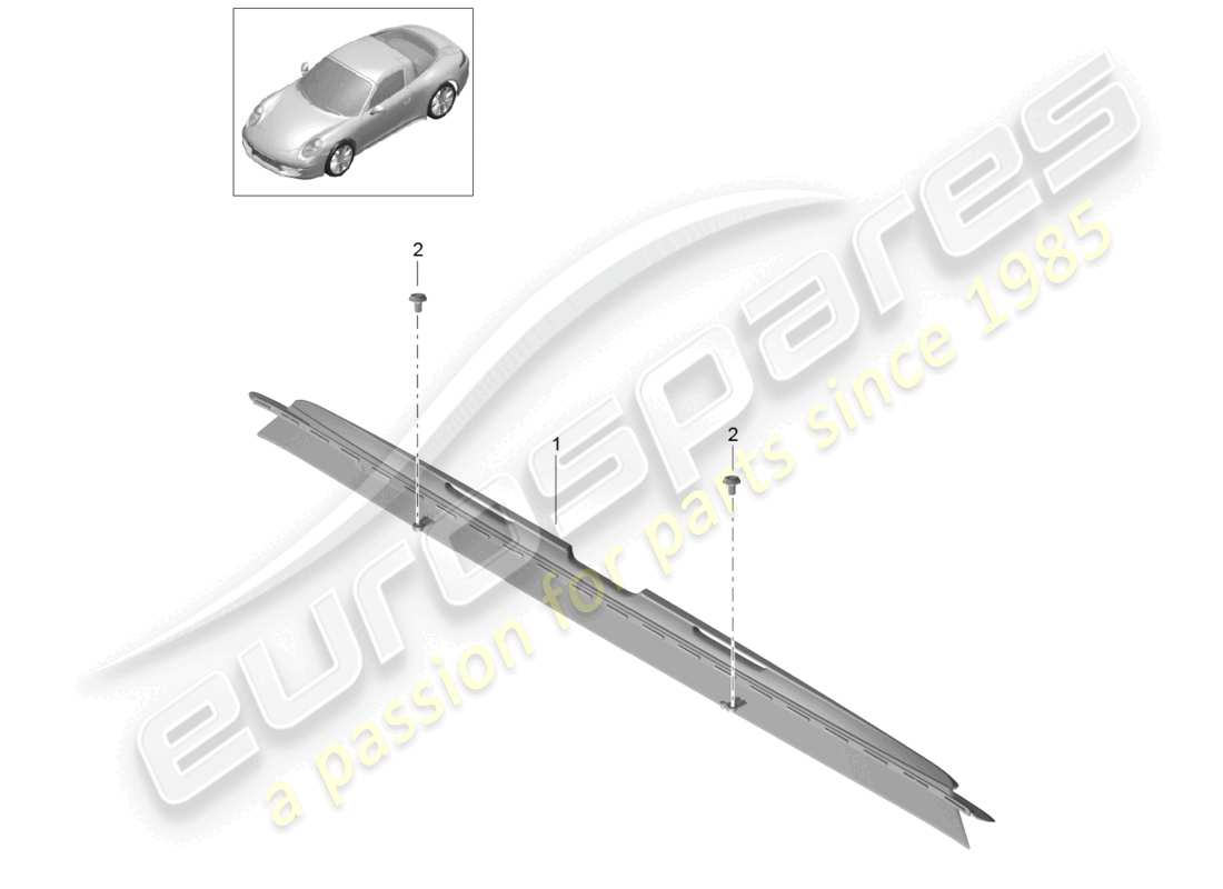 a part diagram from the porsche 991 parts catalogue
