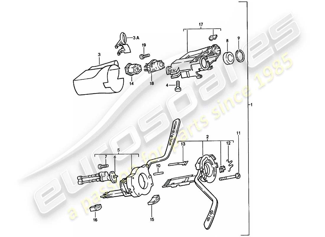 VIEW PARTS DIAGRAMS FROM THE PORSCHE 924 PARTS CATALOGUE a part diagram from the porsche 924 parts catalogue