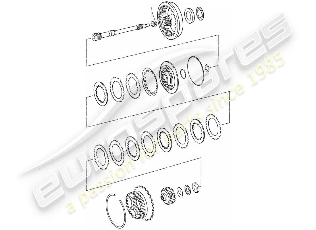porsche 1996 (993) tiptronic - drive shaft part diagram