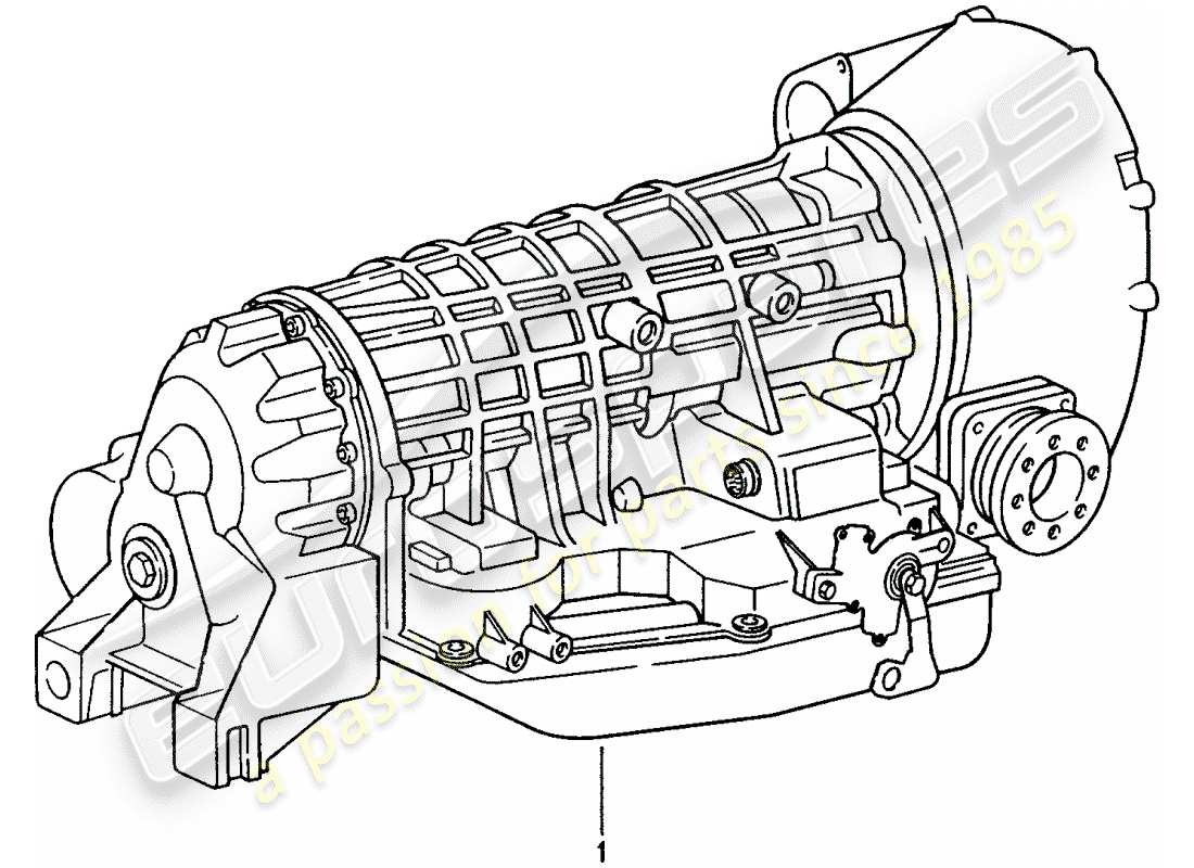 porsche replacement catalogue (1974) replacement transmission part diagram