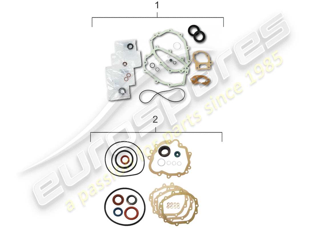porsche 1977 (911) repair kits part diagram