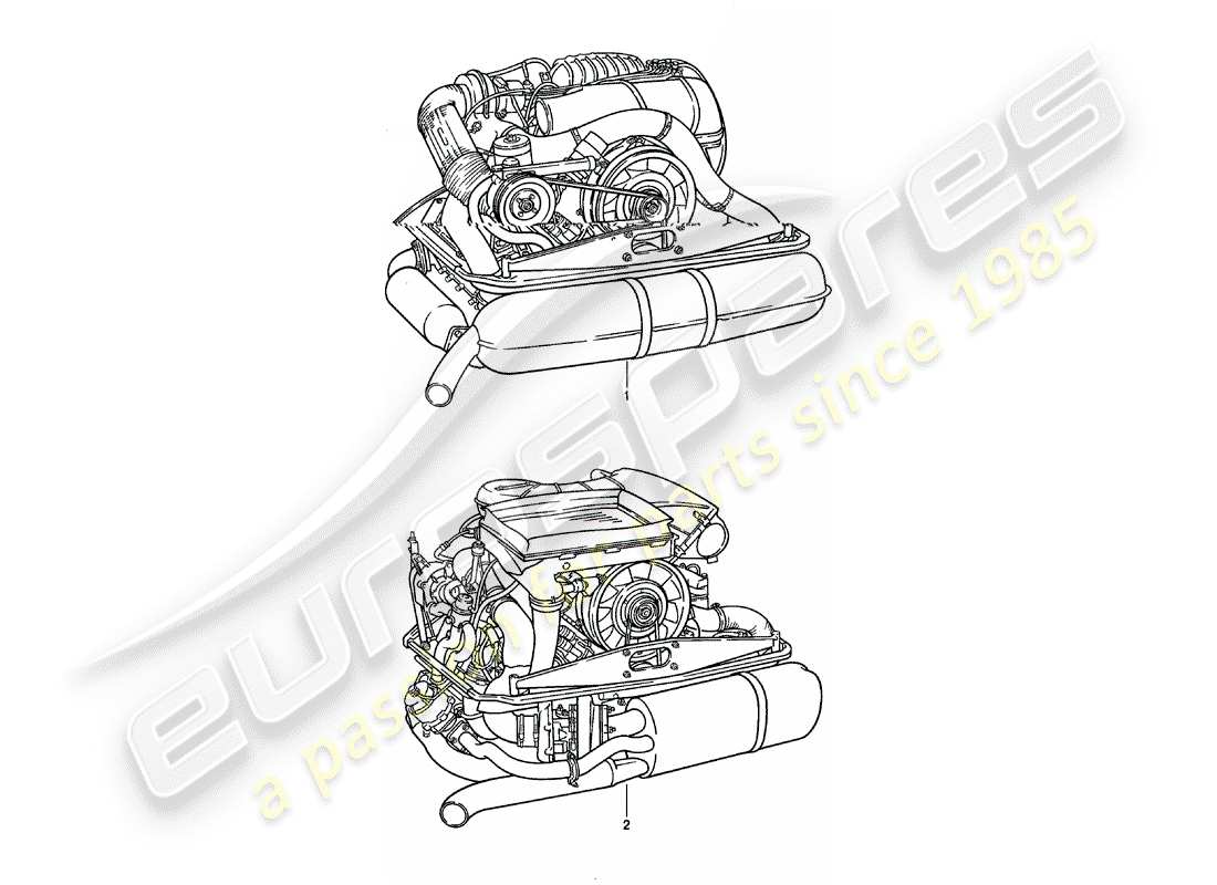 porsche 1979 (911) replacement engine part diagram