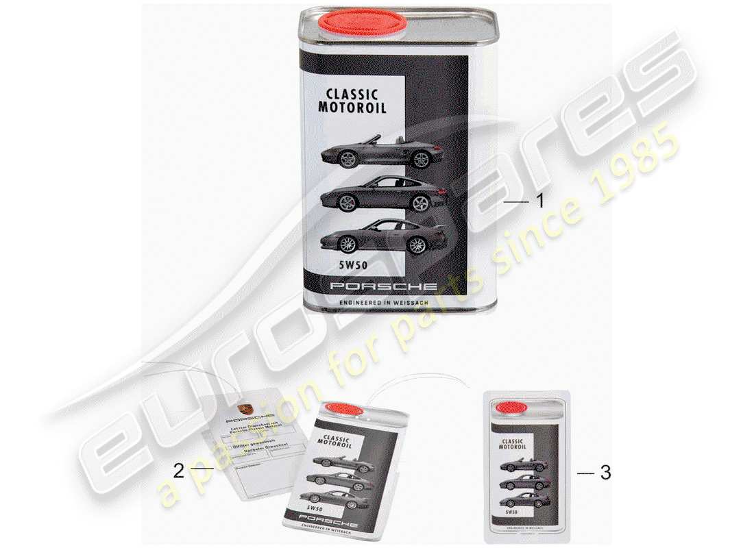 porsche 2003 (996 turbo / gt2) engine oil - porsche classic part diagram