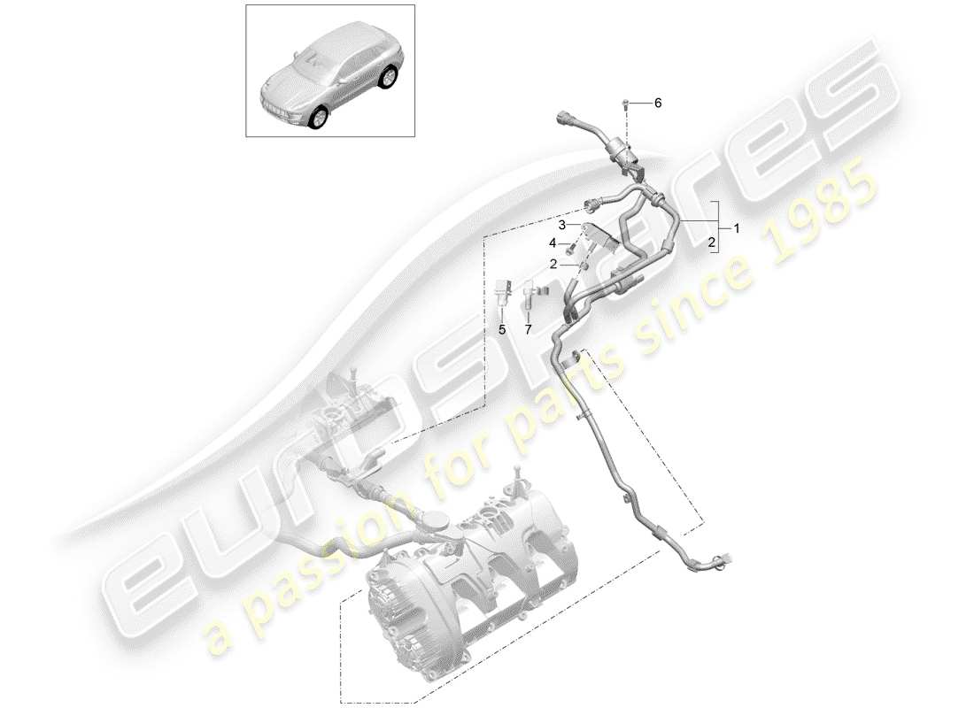 porsche 2018 (macan) tank ventilation parts diagram