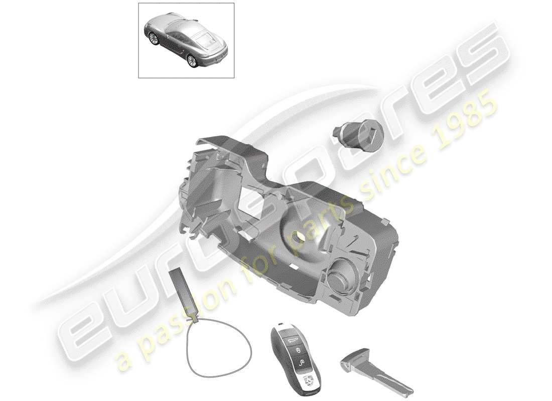 porsche 2014 (981 cayman) repair kit parts diagram