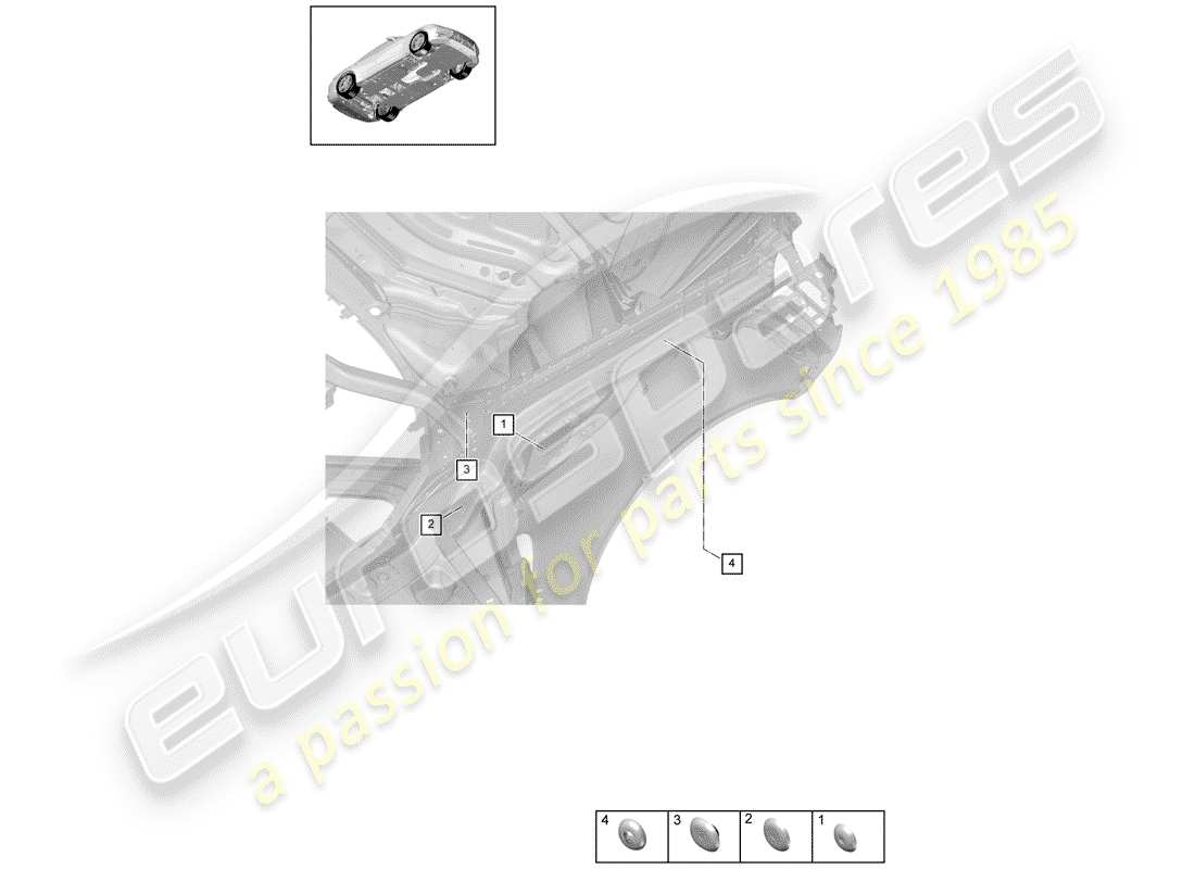 porsche 2018 (panamera 971-1) plug part diagram