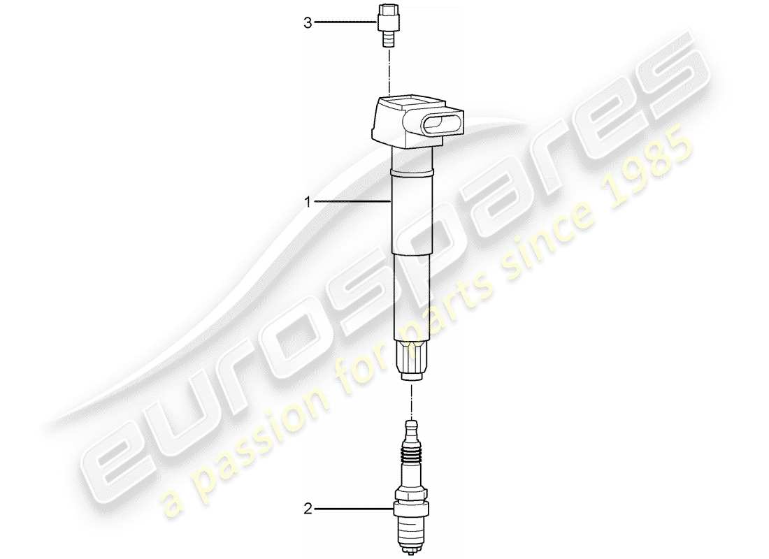 porsche 2011 (987 cayman) ignition system part diagram
