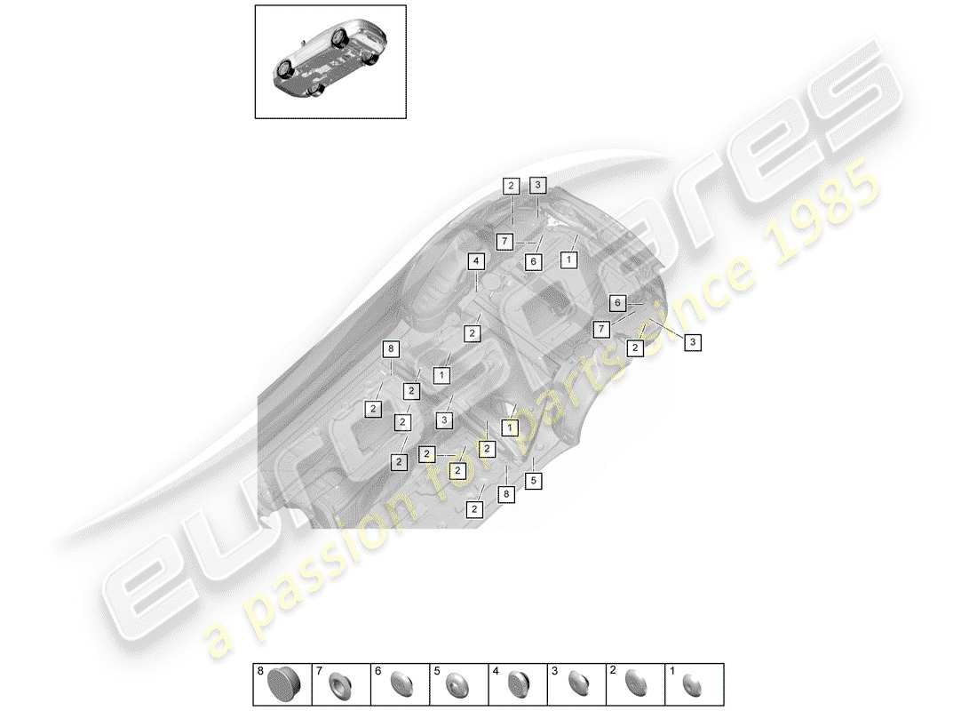 porsche 2018 (panamera 971-1) plug part diagram