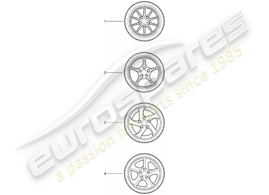 porsche 1993 (tequipment) gear wheel sets parts diagram