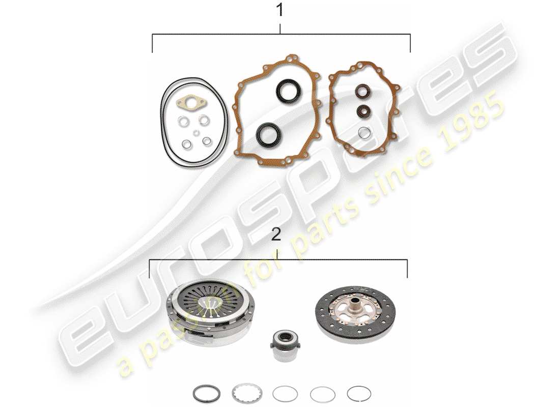 porsche 1994 (993) gasket set part diagram