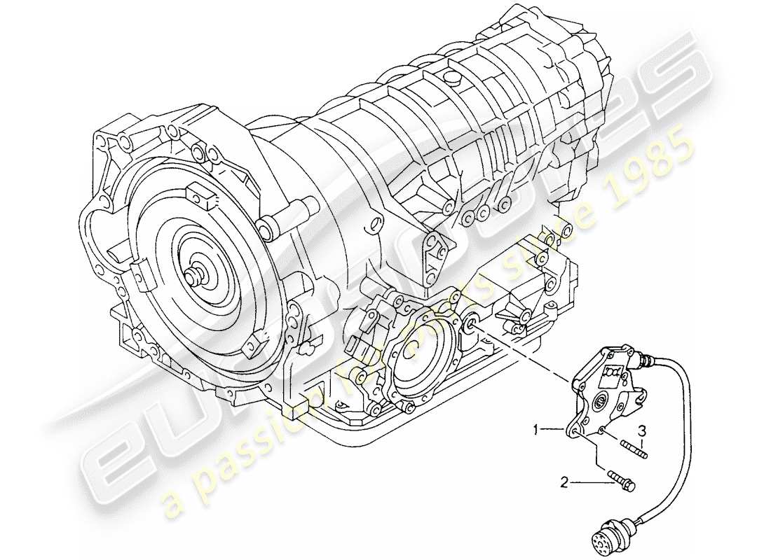porsche 2001 (986 boxster) tiptronic - transmission switch part diagram