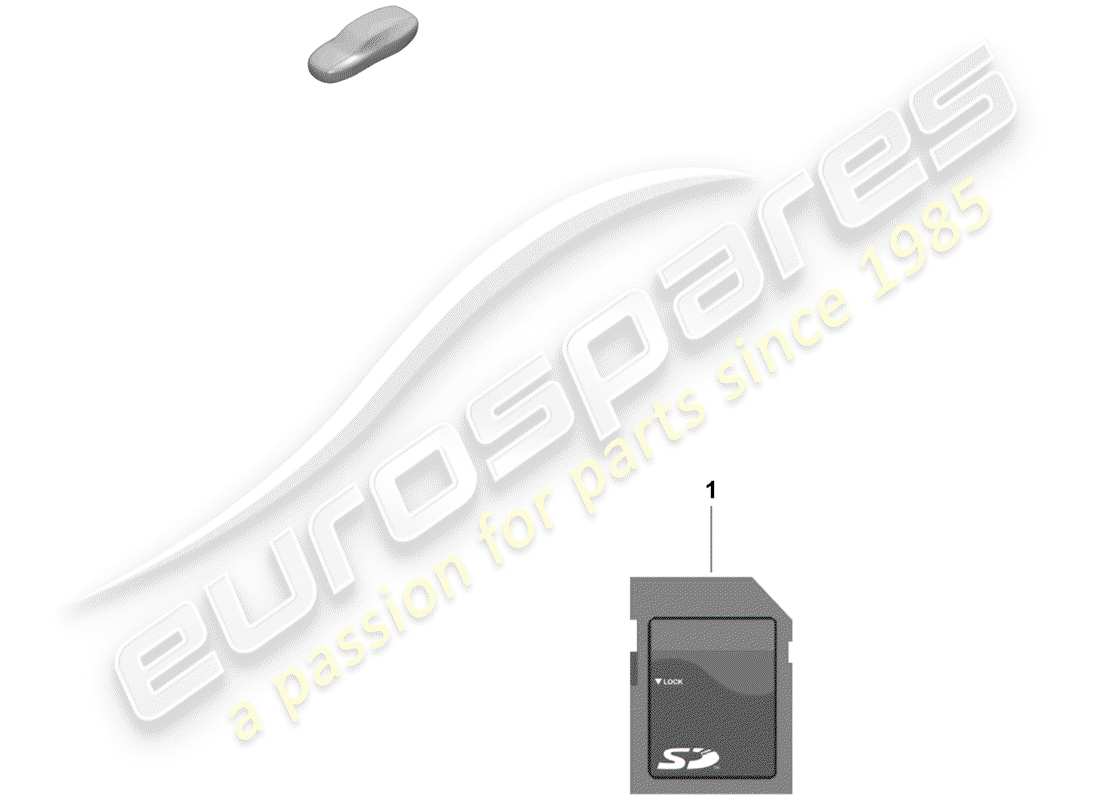 porsche 2019 (718 boxster spyder) sd memory card for updating part diagram