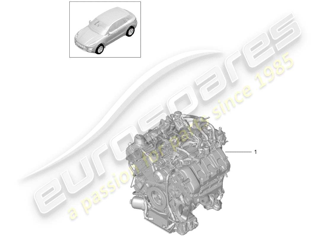 porsche 2018 (macan) replacement engine parts diagram