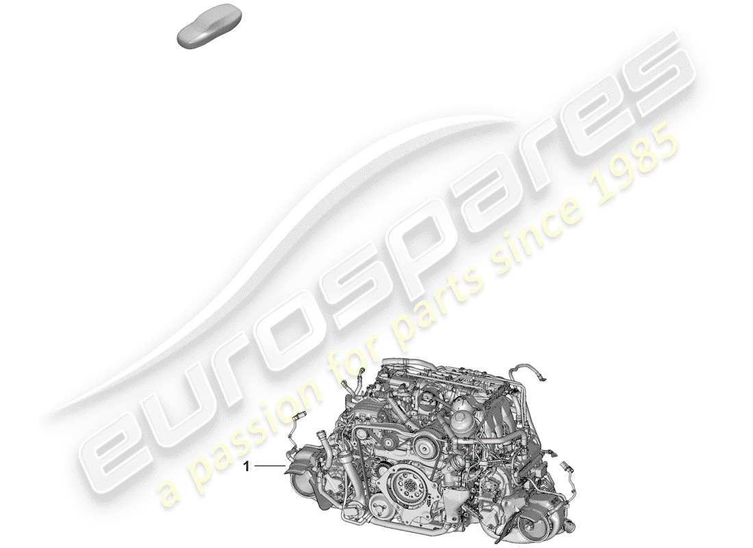 porsche 2019 (992-1) replacement engine parts diagram