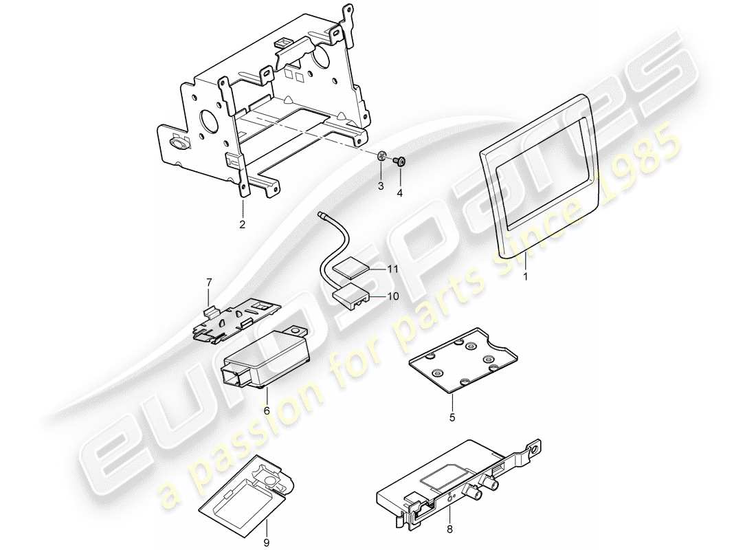 porsche 2013 (panamera 970) preparation parts diagram