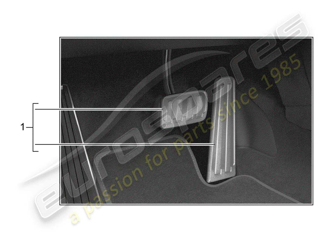 porsche 2008 (tequipment) pedal cap parts diagram