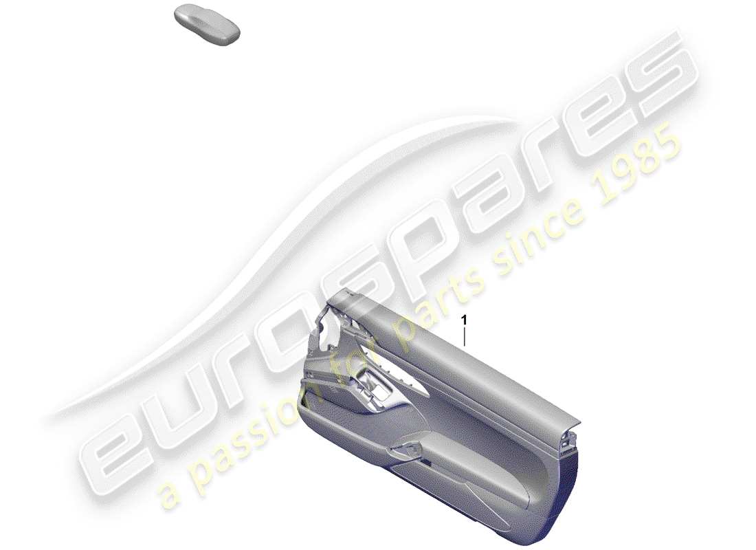 porsche 2019 (718 boxster spyder) door panel parts diagram