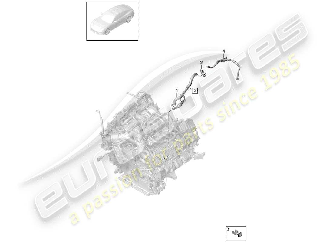 porsche 2017 (panamera 971-1) vacuum line part diagram