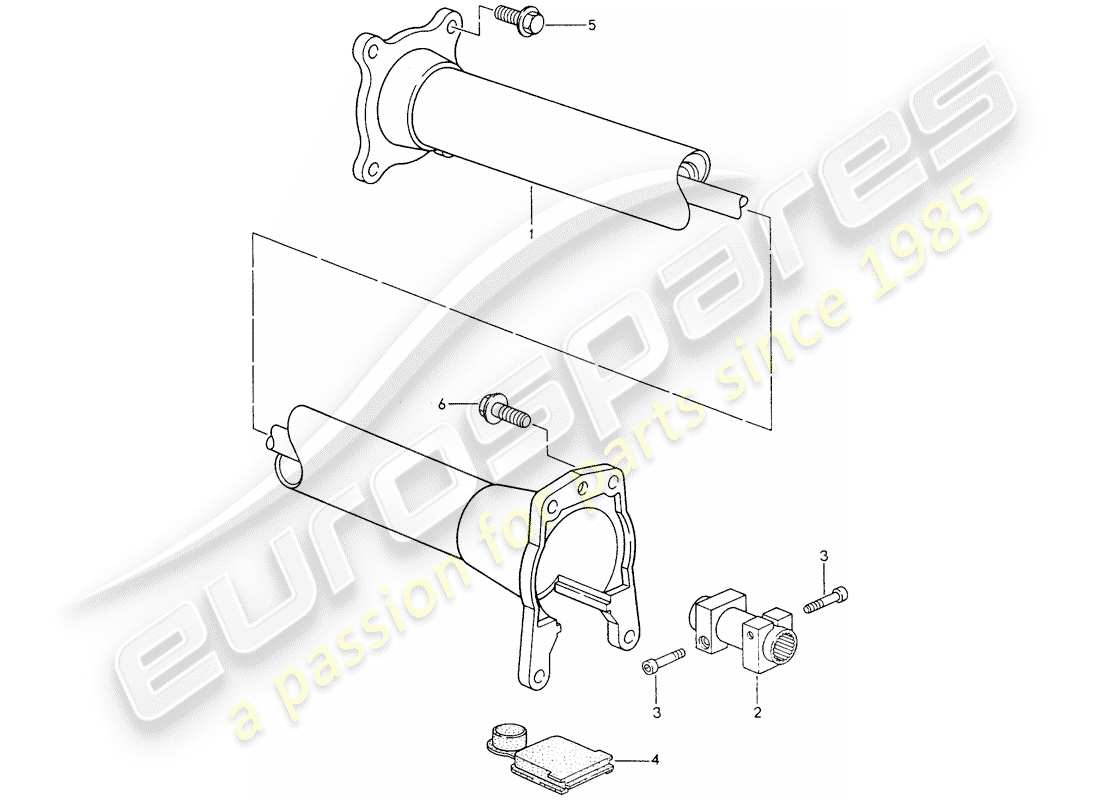 porsche 1995 (993) central tube - - d - mj 1995>> part diagram