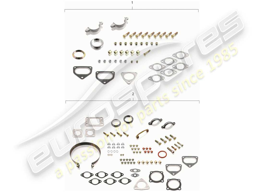 porsche 1982 (911) maintenance set - repair kit part diagram