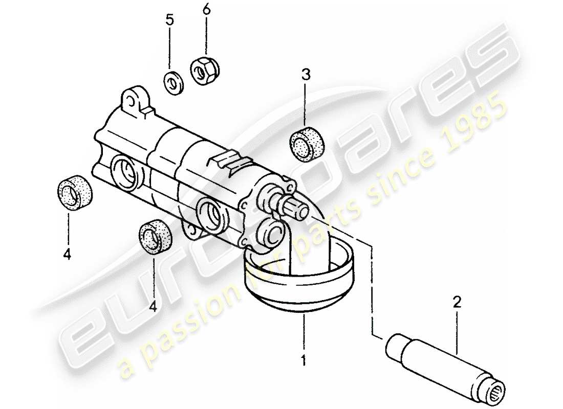 porsche 1996 (993) oil pump part diagram