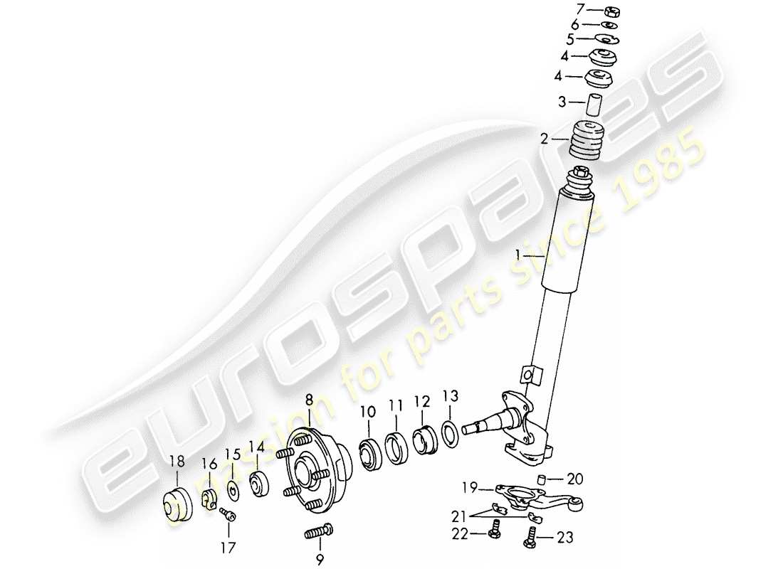porsche 1969 (911/912) shock absorber strut - lubricants - d >> - mj 1968 part diagram