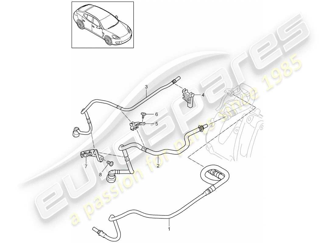 porsche 2012 (panamera 970) fuel system part diagram