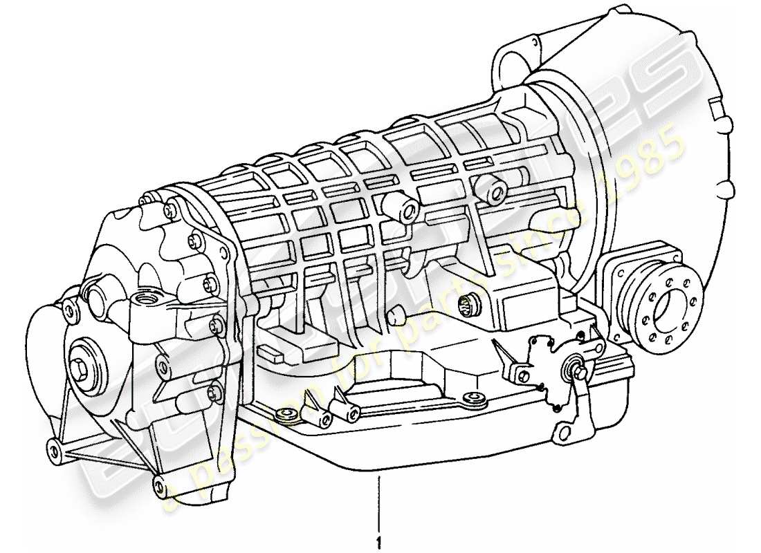 porsche 1996 (993) tiptronic - replacement transmission part diagram