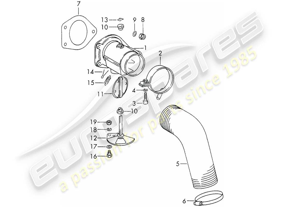 porsche 1972 (911) heating air supply - - - - d - mj 1970>> part diagram
