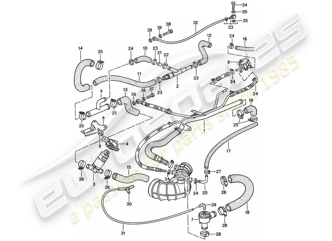 porsche 1986 (944) l-jetronic - 3 - d >> - mj 1987 part diagram