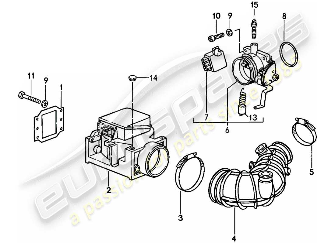 porsche 1986 (944) l-jetronic - 1 parts diagram