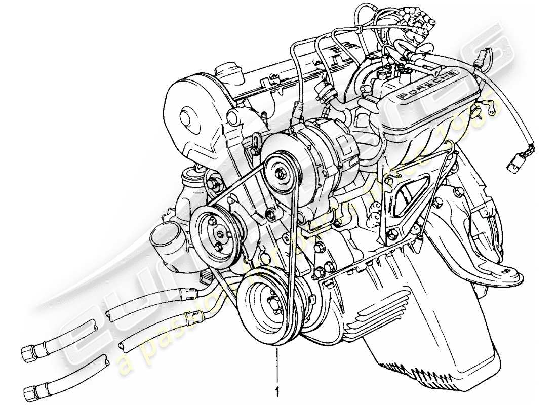 porsche replacement catalogue (2009) rebuilt engine parts diagram