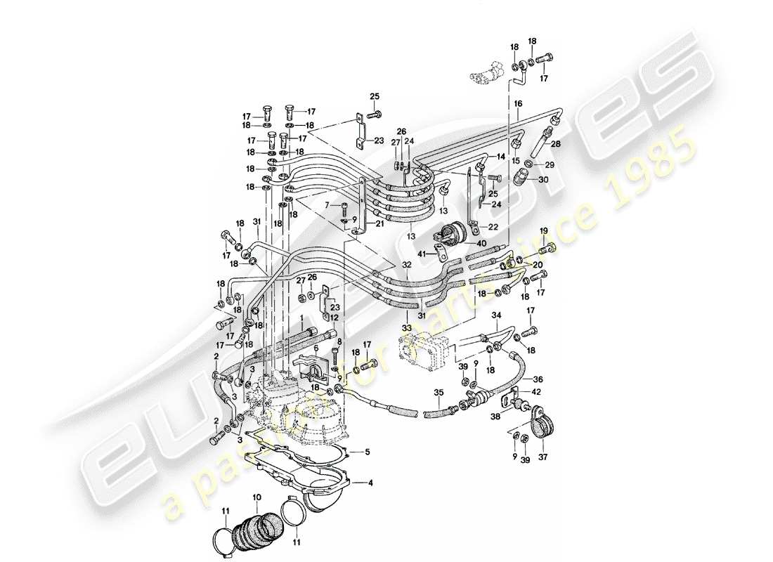 porsche 1981 (924) k-jetronic - 2 part diagram