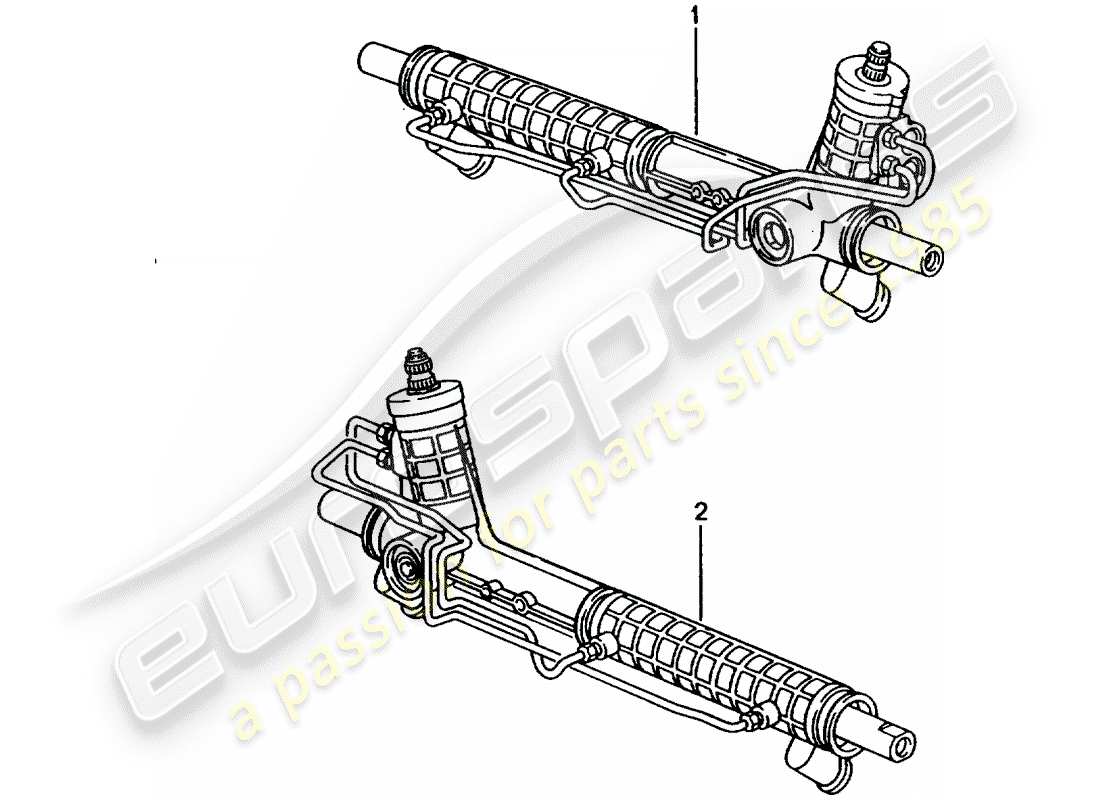 a part diagram from the porsche 1976 (refurbished and exchange catalogue) parts catalogue
