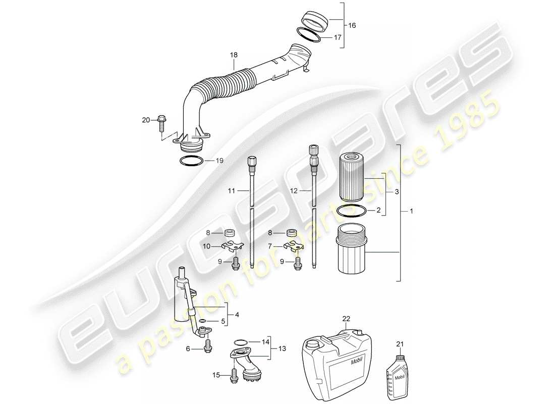 VIEW PARTS DIAGRAMS FROM THE PORSCHE 997 PARTS CATALOGUE a part diagram from the porsche 997 parts catalogue