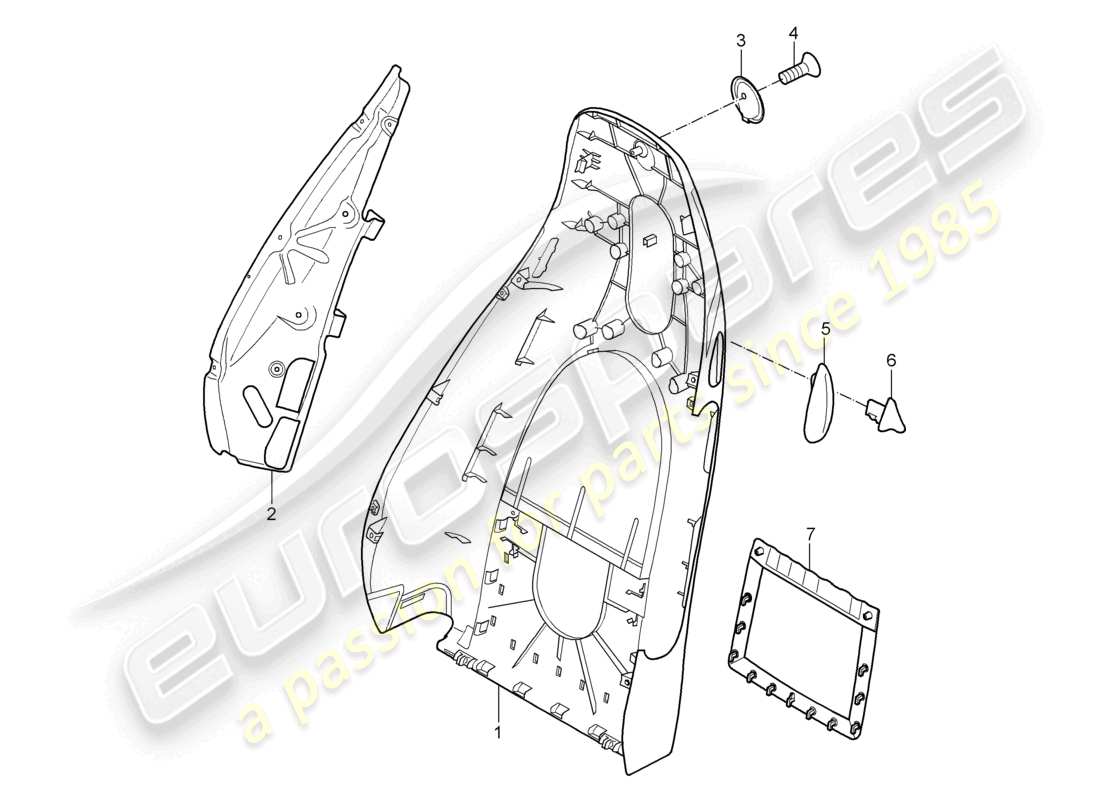 a part diagram from the porsche boxster parts catalogue