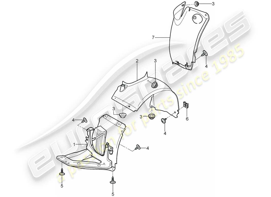 VIEW PARTS DIAGRAMS FROM THE PORSCHE 997 PARTS CATALOGUE a part diagram from the porsche 997 parts catalogue