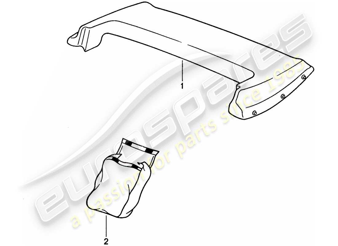 a part diagram from the porsche 1992 (968) parts catalogue