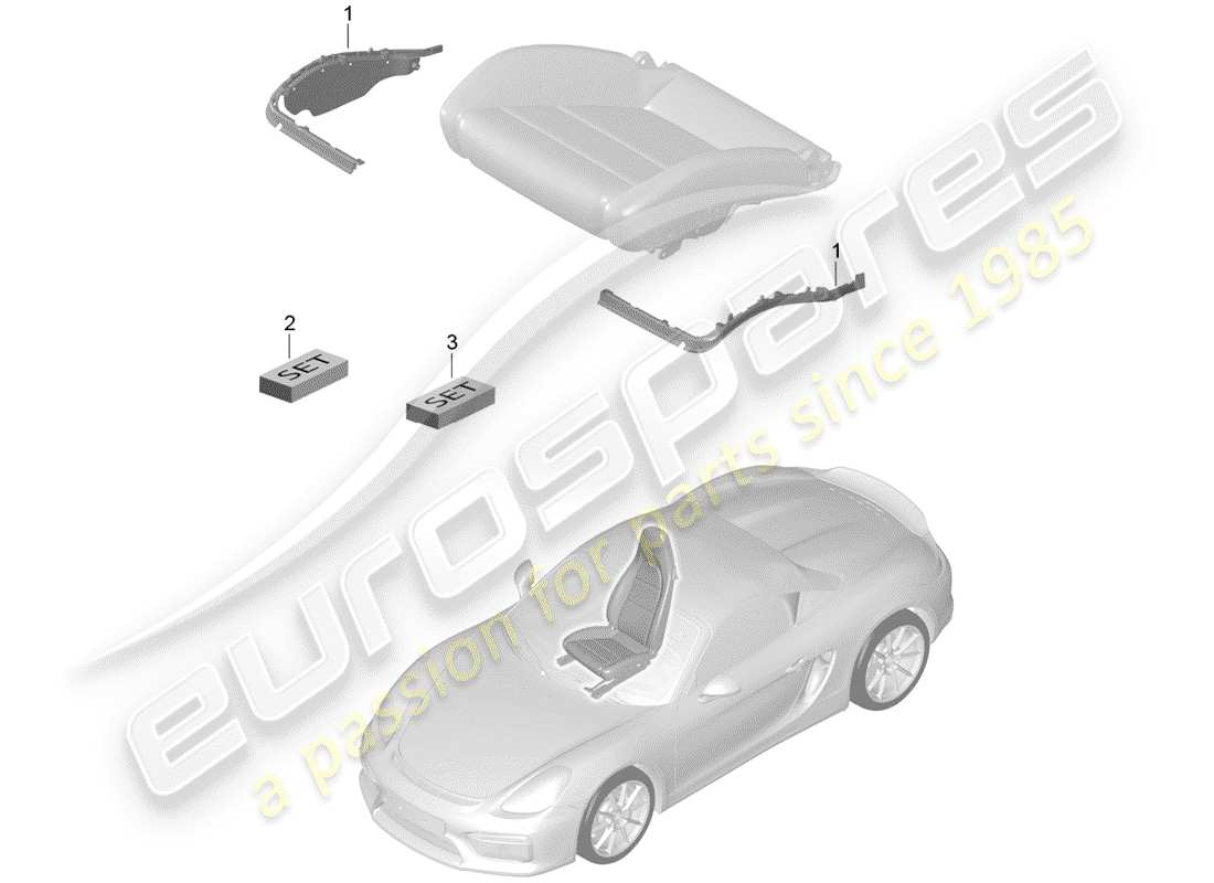 a part diagram from the porsche boxster parts catalogue