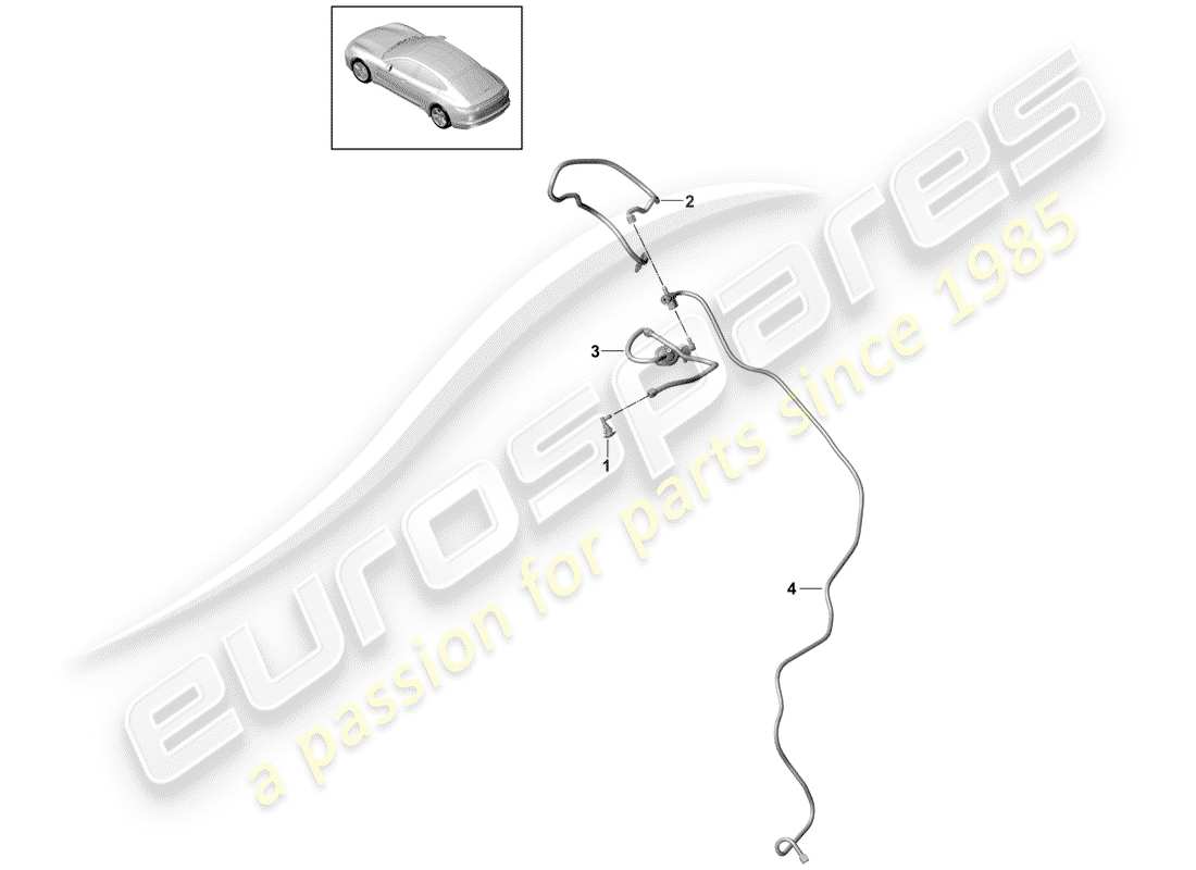 porsche 2018 (panamera 971-1) nozzle part diagram
