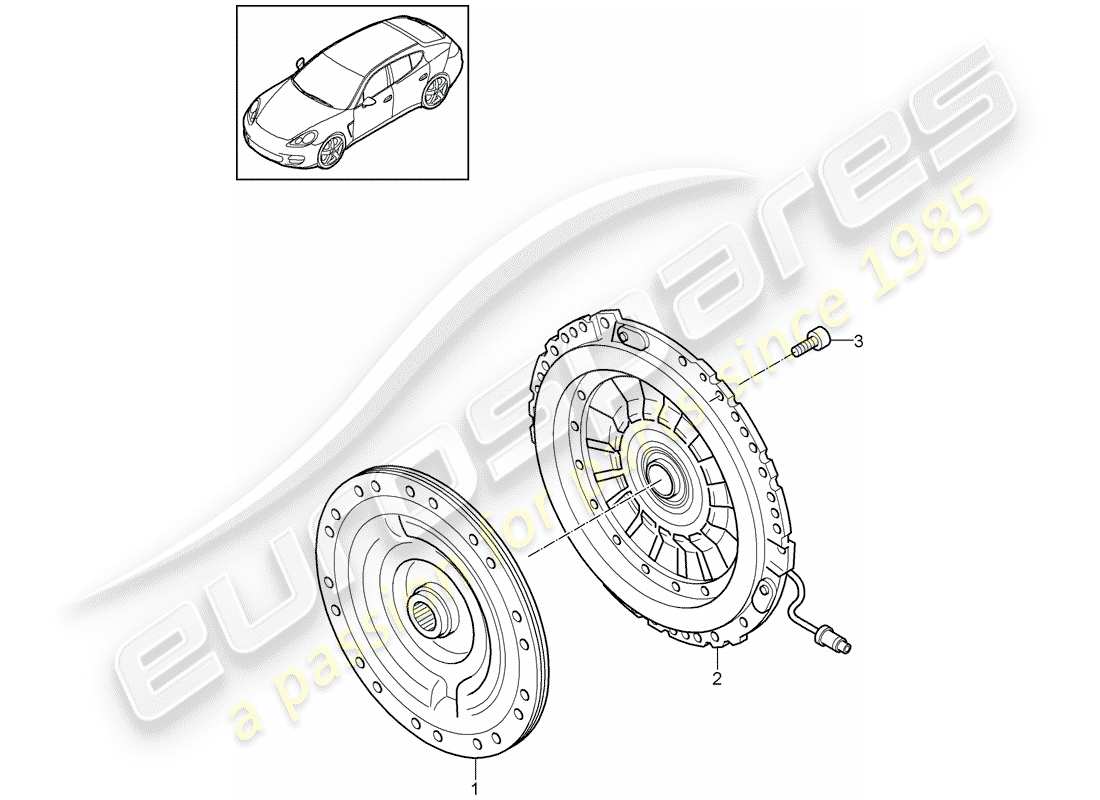 porsche 2010 (panamera 970) clutch part diagram