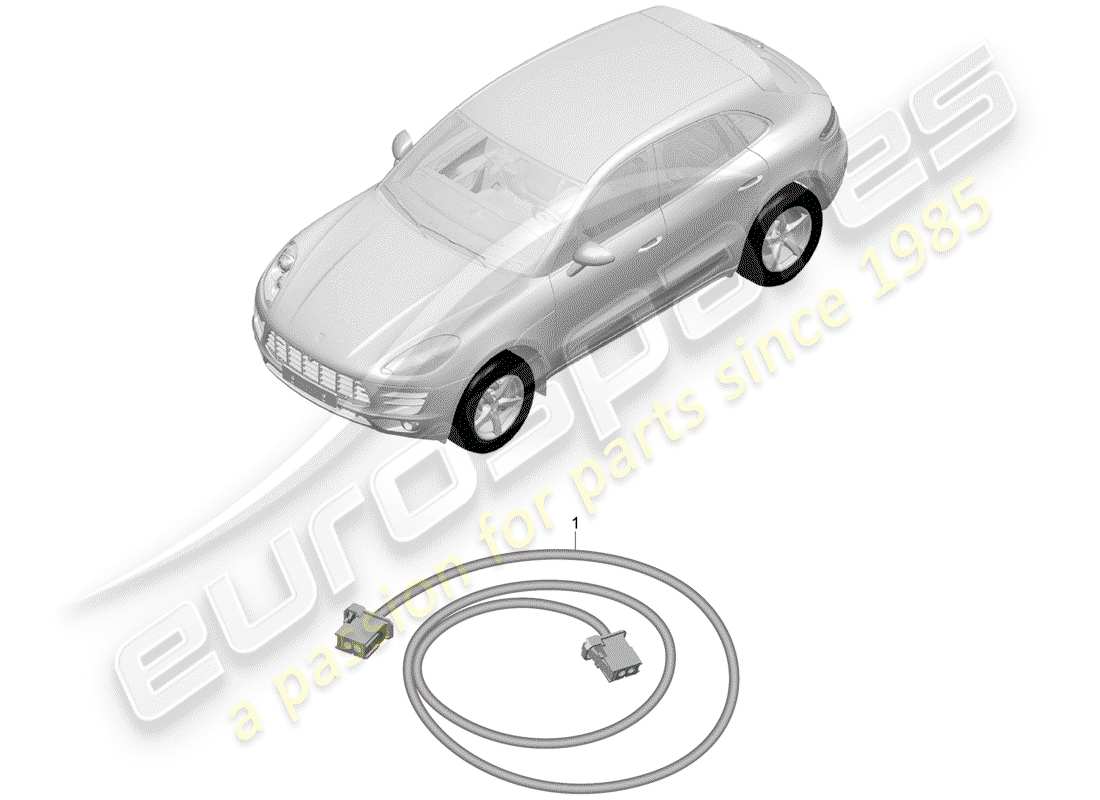 porsche 2016 (macan) harness part diagram