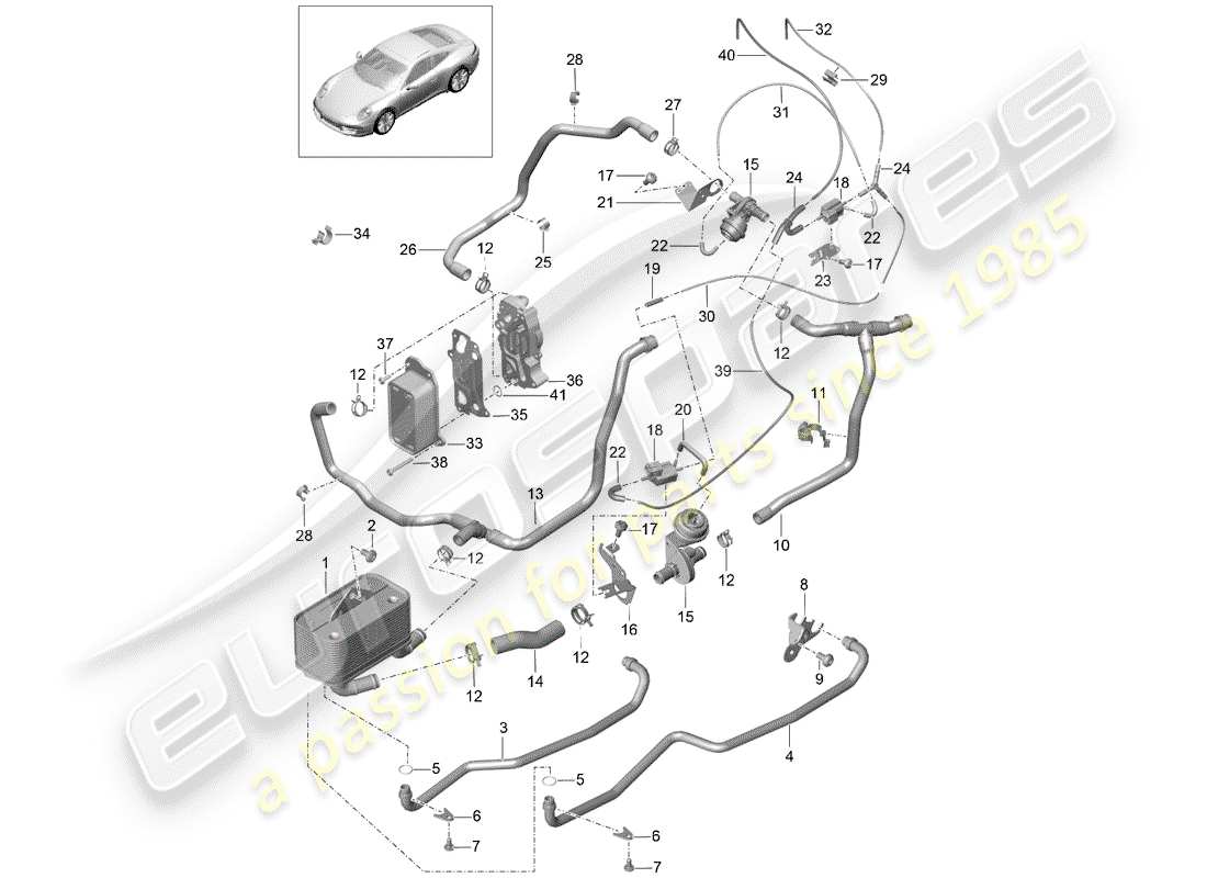 porsche 2015 (991-1) - pdk - part diagram